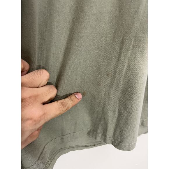 Y2K 90s White Tail Deer Al Agnew Art Fishing Grunge Tee Shirt L Hunting Wildlife - Picture 9 of 14